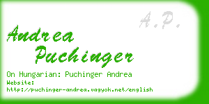 andrea puchinger business card